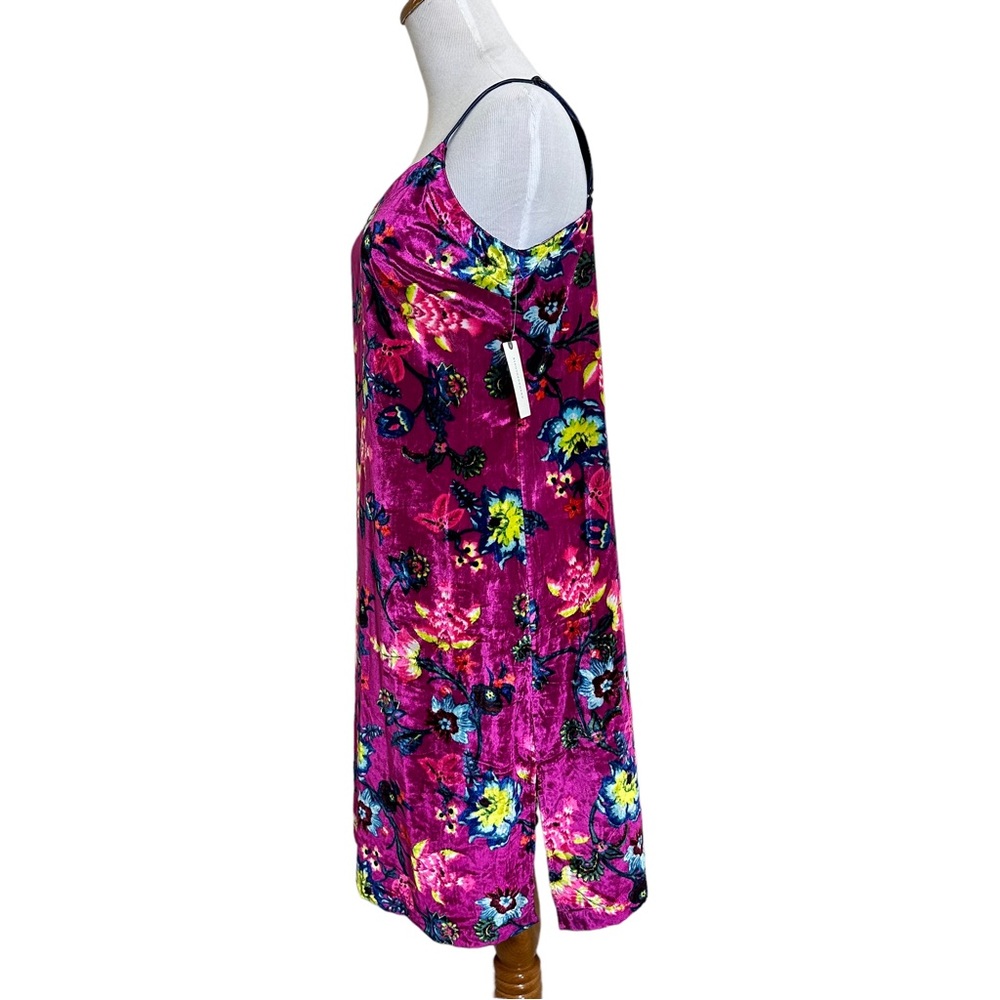 Anthropologie Shania Velvet Slip Floral Dress Sz Small New NWT - Picture 4 of 10